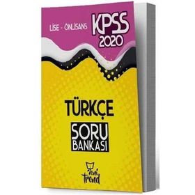 Yeni Trend Yayınları 2020 Kpss Lise Ön Lisans Türkçe Soru Bankası