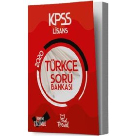 Yeni Trend Yayınları 2020 Kpss Lise Ön Lisans Türkçe Soru Bankası