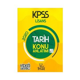 Yeni Trend Yayınları 2020 KPSS Tarih Konu Anlatımlı