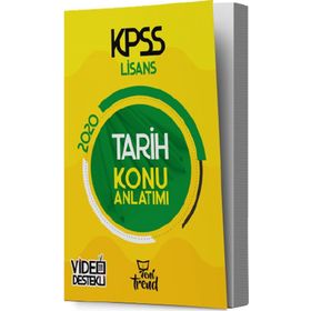 Yeni Trend Yayınları 2020 KPSS Tarih Konu Anlatımlı