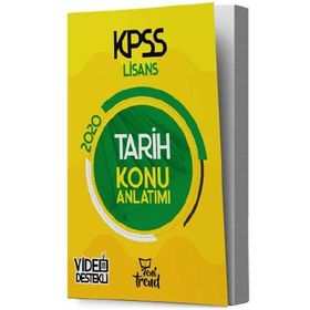 Yeni Trend Yayınları 2020 KPSS Tarih Konu Anlatımlı