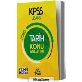 Yeni Trend Yayınları 2020 KPSS Tarih Konu Anlatımlı