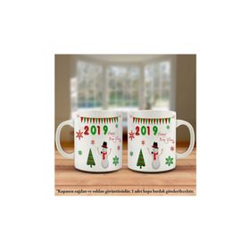 Yeni Yıl 2019 Kardan Adam Mizahi Happy New Year Kupa Bardak