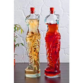 Yeni11 200 ml 2'li Set Venüs Yağdanlık Kadın Figürlü Sirkelik Sosluk