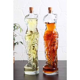 Yeni11 700 ml 2'li Set Venüs Yağdanlık Kadın Figürlü Sirkelik Sosluk