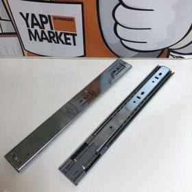 Yeniler 45x350 mm Frenli Teleskopik Bilyalı Ray