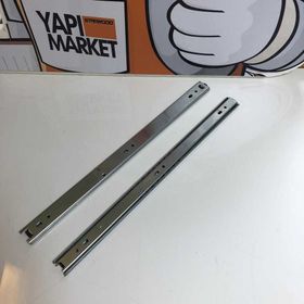 Yeniler Tek Açılım 27x400 mm Mandallı Bilyalı Ray