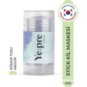 Ye:pre Kaolin Purifying Mud Stick Mask Siyah Nokta Temizleyici Sebum Dengeleyici Kore 40 gr Kil Maskesi