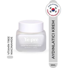 Ye:pre Vitamin Tree Brightening Cream Niacinamide Kore 50 ml Aydınlatıcı Cilt Tonu Eşitleyici Nemlendirici