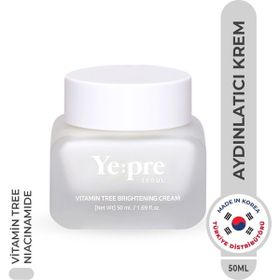 Ye:pre Vitamin Tree Brightening Cream Niacinamide Kore 50 ml Aydınlatıcı Cilt Tonu Eşitleyici Nemlendirici