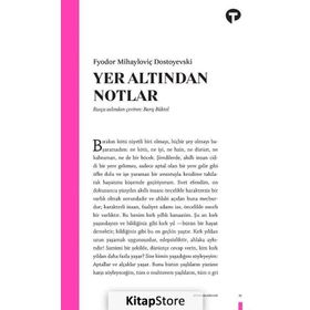 YER ALTINDAN NOTLAR - FYODOR MİHAYLOVİÇ DOSTOYEVSKI (ISBN:9786054406029)