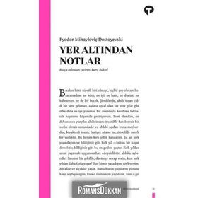 YER ALTINDAN NOTLAR - FYODOR MİHAYLOVİÇ DOSTOYEVSKI (ISBN:9786054406029)