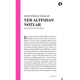 YER ALTINDAN NOTLAR - FYODOR MİHAYLOVİÇ DOSTOYEVSKI (ISBN:9786054406029)