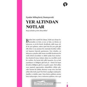 YER ALTINDAN NOTLAR - FYODOR MİHAYLOVİÇ DOSTOYEVSKI