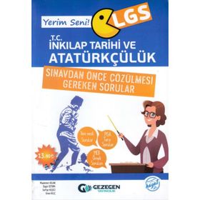 Yerim Seni LGS T.C. İnkılap Tarihi ve Atatürkçülük Sınavdan Önce Çözülmesi Gereken Sorular-Gezegen Yayınları
