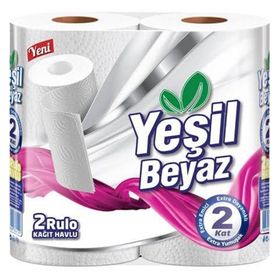 Yeşil Beyaz 2'li Kağıt Havlu