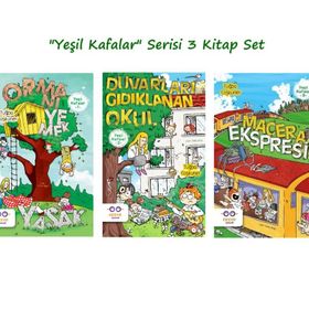 Yeşil Kafalar Serisi 3 Kitap Set-Cezve Çocuk Yayınları