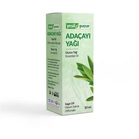 Yeşil Pazar 10 ml Bitkisel Sabit Adaçayı Yağı