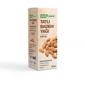 Yeşil Pazar 20 ml Bitkisel Sabit Tatlı Badem Yağı