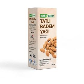 Yeşil Pazar 50 ml Bitkisel Sabit Tatlı Badem Yağı