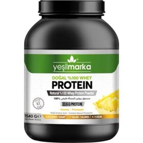 Yeşilmarka 1540 gr Ananas Aromalı Doğal Whey Protein Tozu