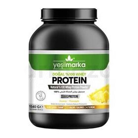 Yeşilmarka 1540 gr Ananas Aromalı Doğal Whey Protein Tozu