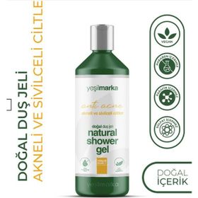Yeşilmarka 400 ml Akne ve Sivilce Karşıtı Doğal Duş Jeli