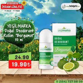 Yeşilmarka 50 ml Doğal Bergamot Kokulu Deodorant
