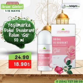 Yeşilmarka 50 ml Doğal Gül Kokulu Deodorant
