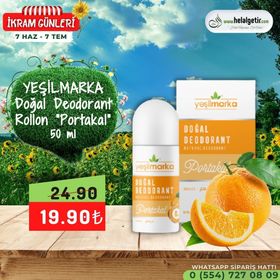 Yeşilmarka 50 ml Doğal Portakal Kokulu Deodorant
