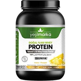 Yeşilmarka 748 gr Ananas Aromalı Doğal Whey Protein Tozu
