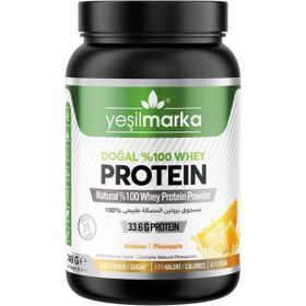 Yeşilmarka 748 gr Ananas Aromalı Doğal Whey Protein Tozu