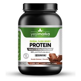 Yeşilmarka 748 gr Doğal Whey Beyoğlu Çikolatası Protein Tozu