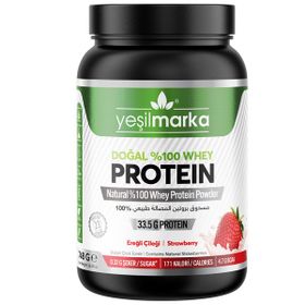 Yeşilmarka 748 gr Doğal Whey Ereğli Çileği Protein Tozu