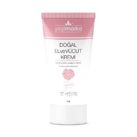 Yeşilmarka 75 ml Gül Aroması Doğal El ve Vücut Kremi