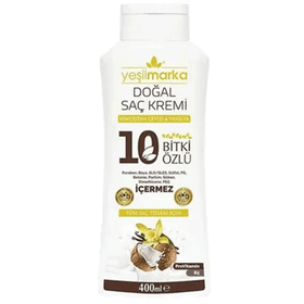 Yeşilmarka Doğal 10 Bitki Özlü Tüm Saç Tipleri İçin 400 ml Saç Kremi