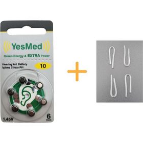 Yesmed 4 Adet Orta Standart Olan Kıvrılmış Hortum İşitme Cihazı