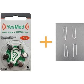Yesmed 4 Adet Orta Standart Olan Kıvrılmış Hortum İşitme Cihazı