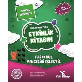 Yeti Kitap 9786057047878 Kolaydan Zora Farkı Bul Benzerini Eşleştir Kitabım