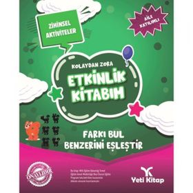 Yeti Kitap 9786057047878 Kolaydan Zora Farkı Bul Benzerini Eşleştir Kitabım