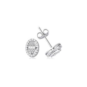 Yetkin Diamond 0.12 Karat Pırlanta Baget Küpe