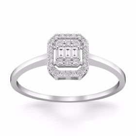 Yetkin Diamond 0.16 Karat Pırlanta Baget Yüzük