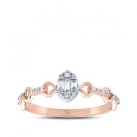 Yetkin Diamond 0.16 Karat Pırlanta Baget Yüzük