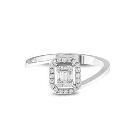 Yetkin Diamond 0.20 Karat Pırlanta Baget Yüzük