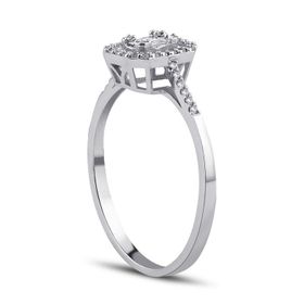Yetkin Diamond 0.20 Karat Pırlanta Baget Yüzük