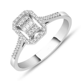 Yetkin Diamond 0.25 Karat Pırlanta Baget Yüzük