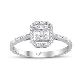 Yetkin Diamond 0.25 Karat Pırlanta Baget Yüzük