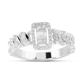 Yetkin Diamond 0.25 Karat Pırlanta Baget Yüzük