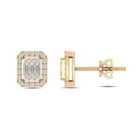 Yetkin Diamond 0.30 Karat Pırlanta Baget Küpe