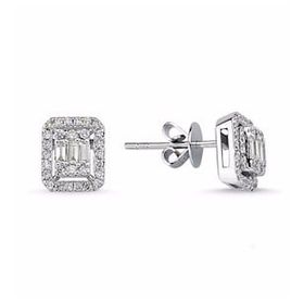 Yetkin Diamond 0.30 Karat Pırlanta Baget Küpe